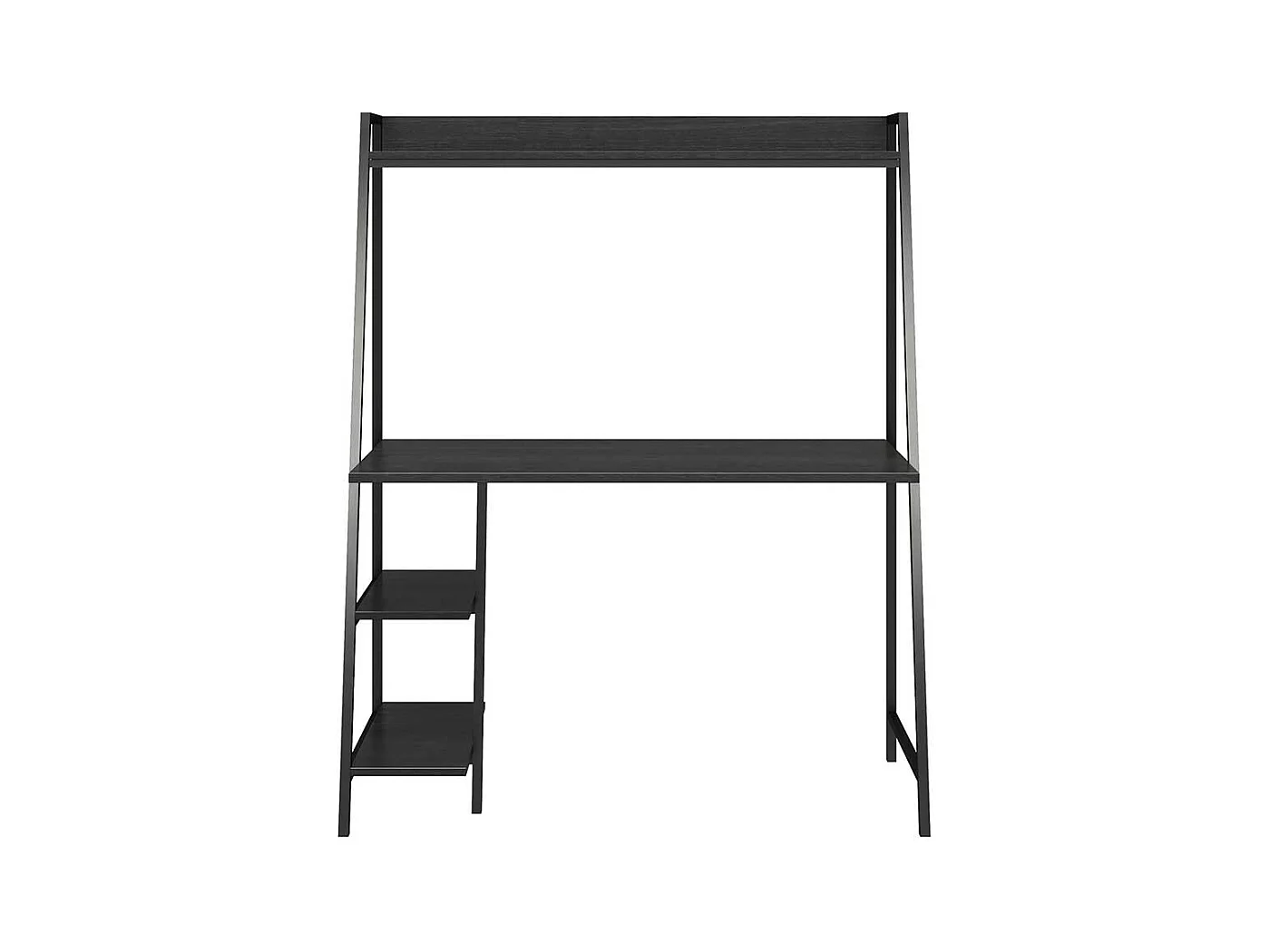 Metallregal Schreibtisch in Schwarz 112 cm breit - 134 cm hoch