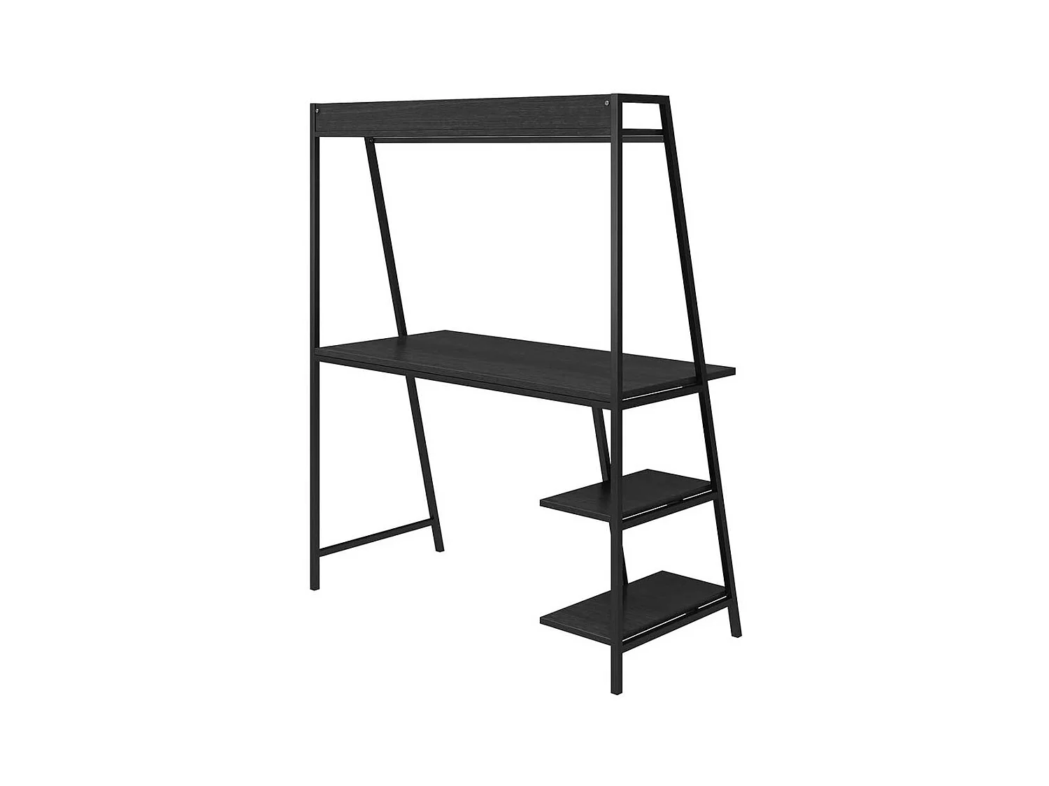 Metallregal Schreibtisch in Schwarz 112 cm breit - 134 cm hoch