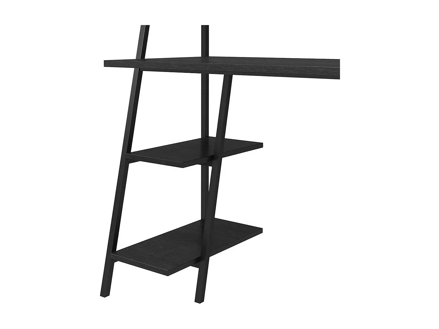 Metallregal Schreibtisch in Schwarz 112 cm breit - 134 cm hoch