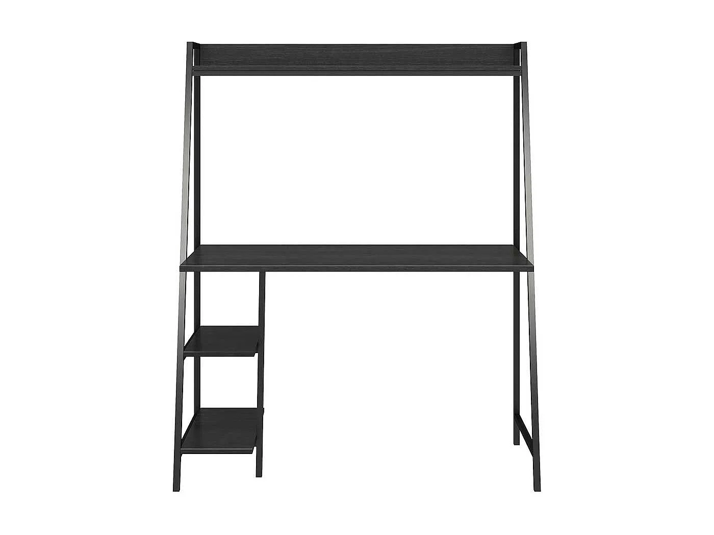 Metallregal Schreibtisch in Schwarz 112 cm breit - 134 cm hoch