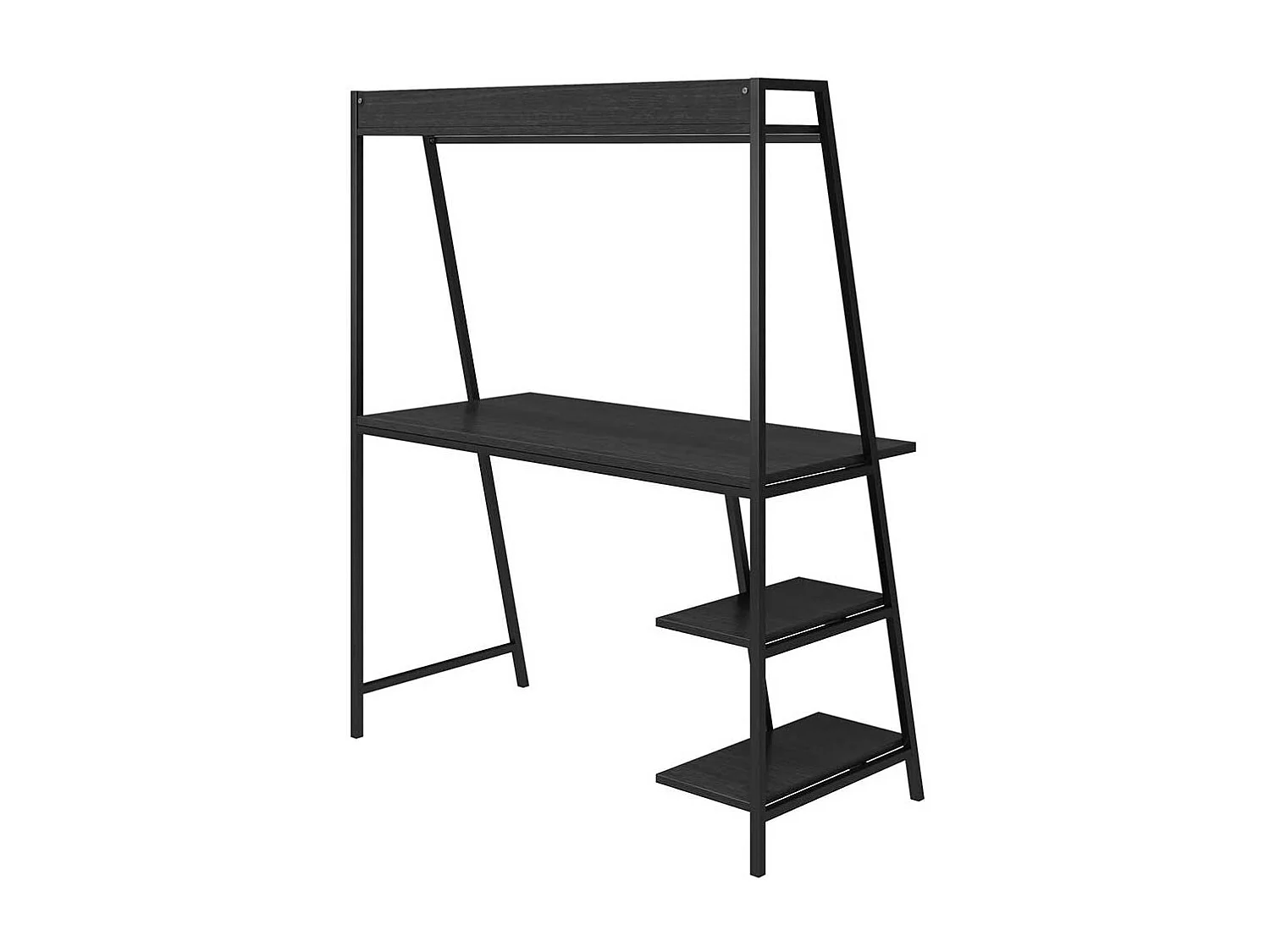 Metallregal Schreibtisch in Schwarz 112 cm breit - 134 cm hoch