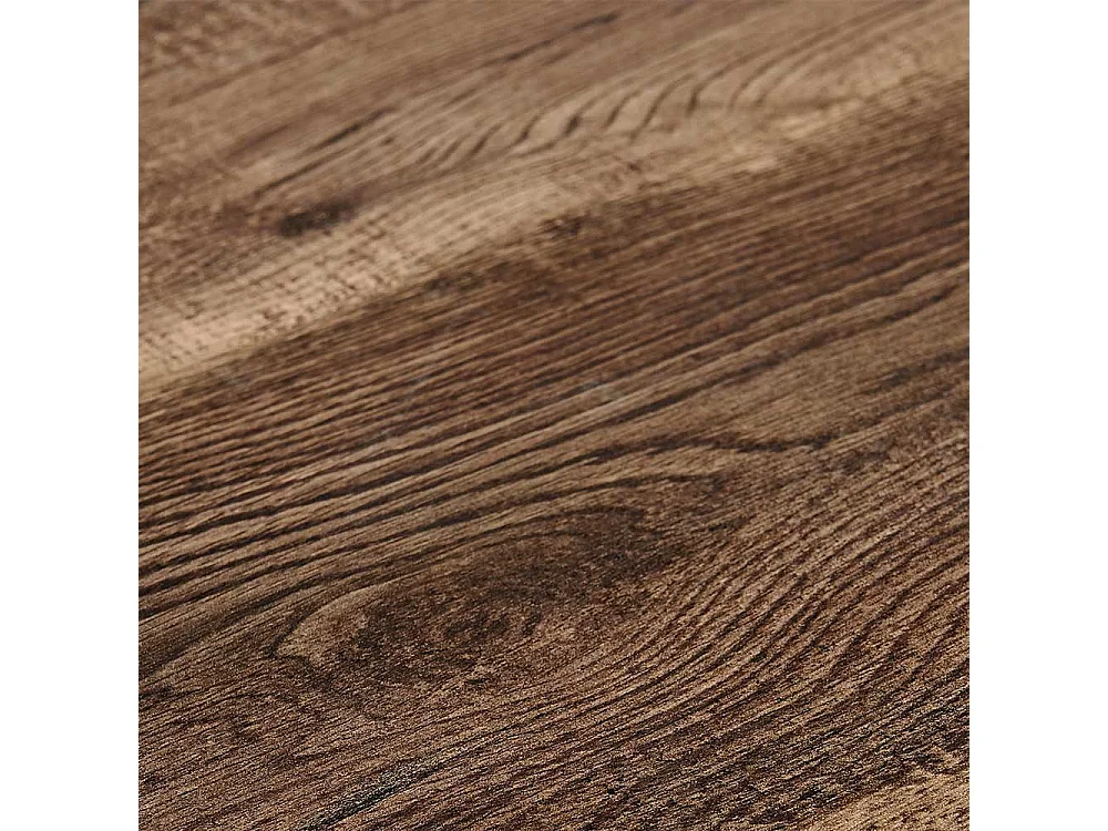 Schreibtisch in Eiche dunkel drei Schubladen