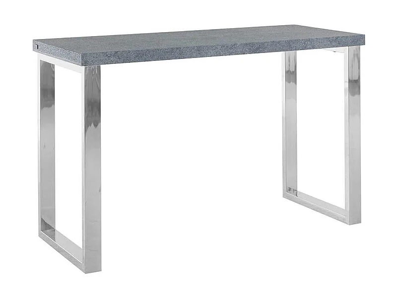 Moderner Schreibtisch 50 cm tief Bügelgestell in Chromfarben