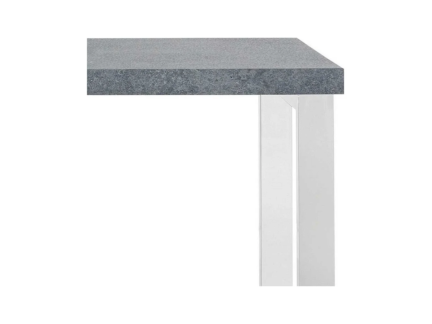 Moderner Schreibtisch 50 cm tief Bügelgestell in Chromfarben