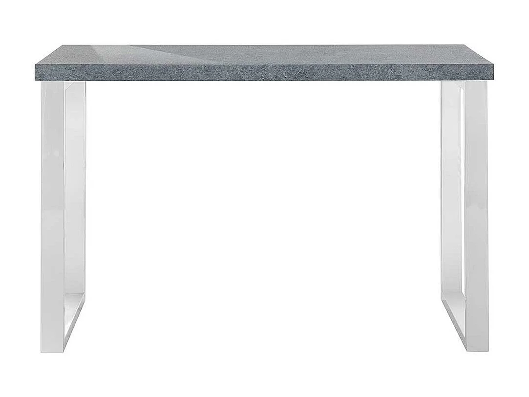 Moderner Schreibtisch 50 cm tief Bügelgestell in Chromfarben