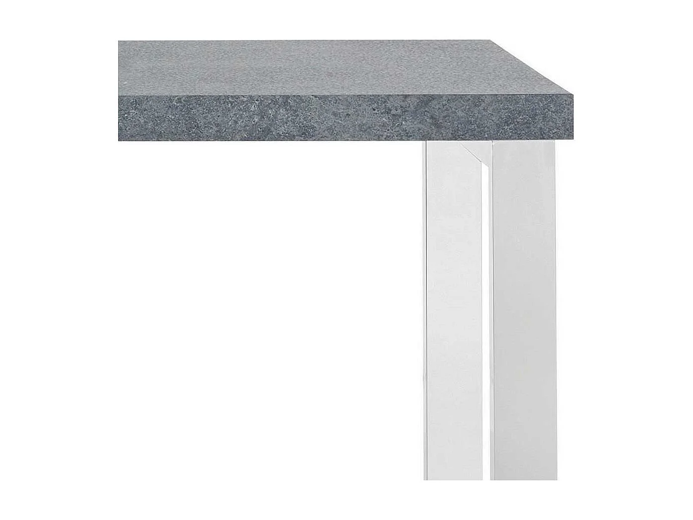 Moderner Schreibtisch 50 cm tief Bügelgestell in Chromfarben