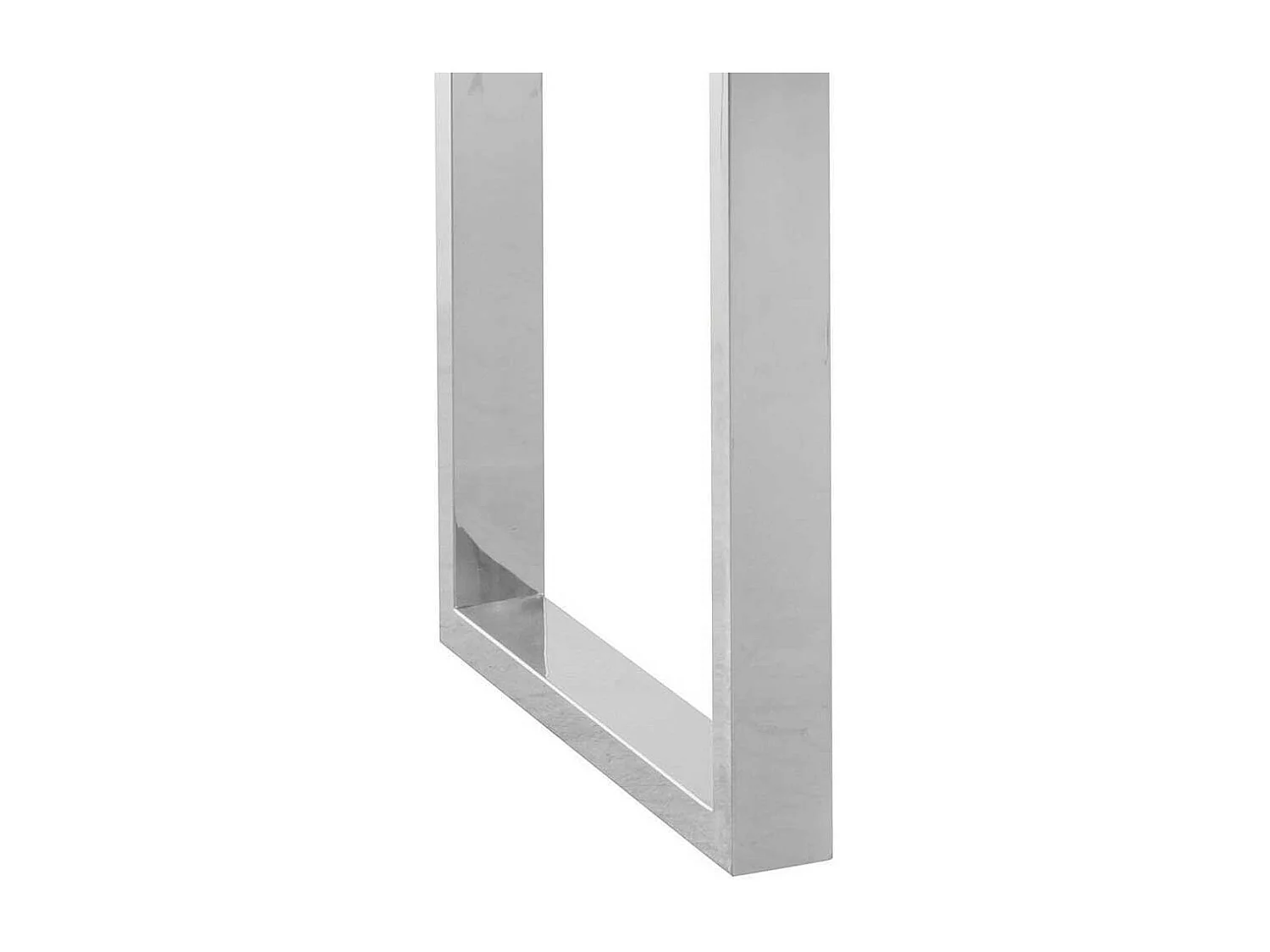 Moderner Schreibtisch 50 cm tief Bügelgestell in Chromfarben