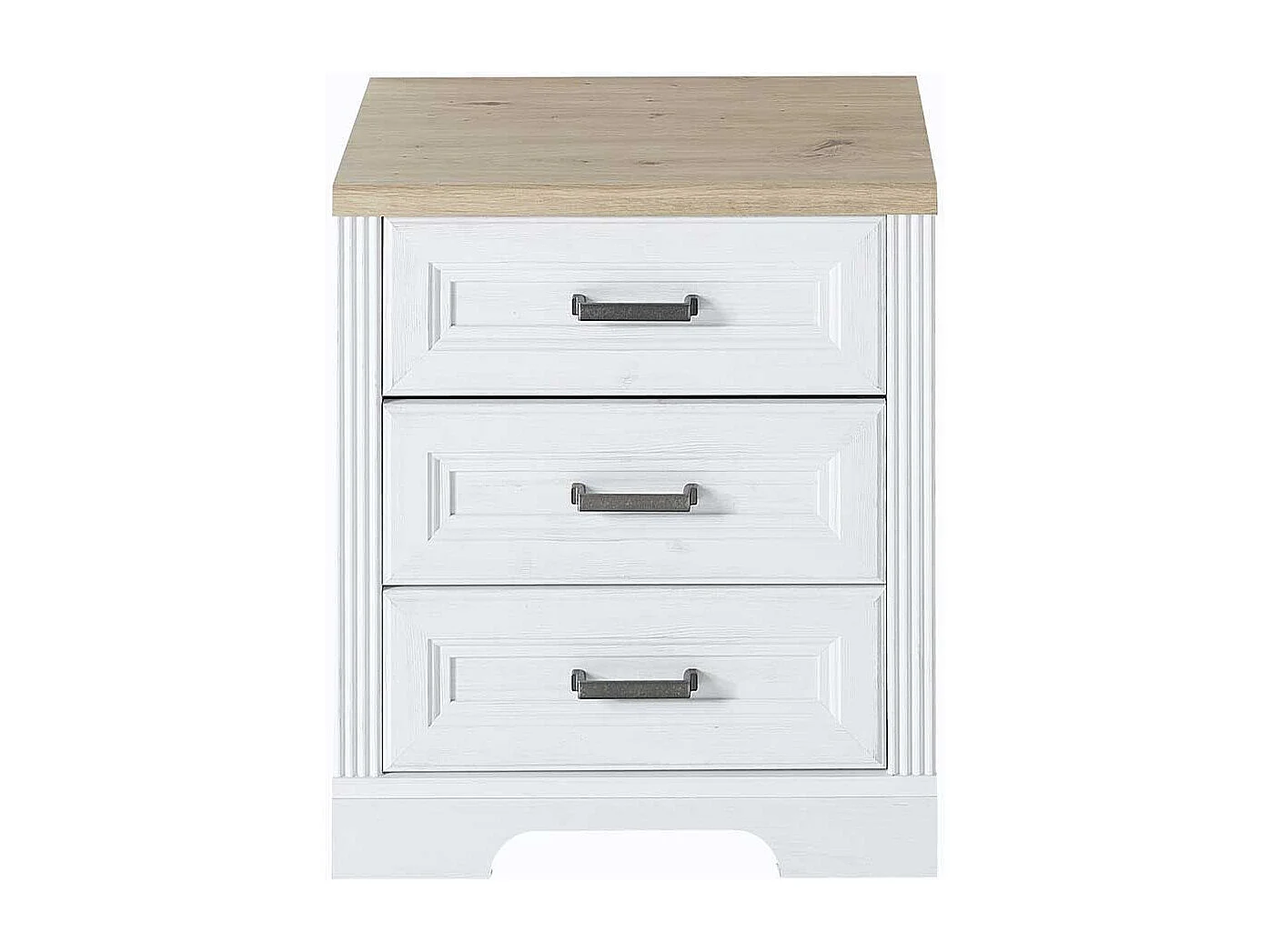 Büroschreibtisch Set mit Rollcontainer Landhausstil (zweiteilig)