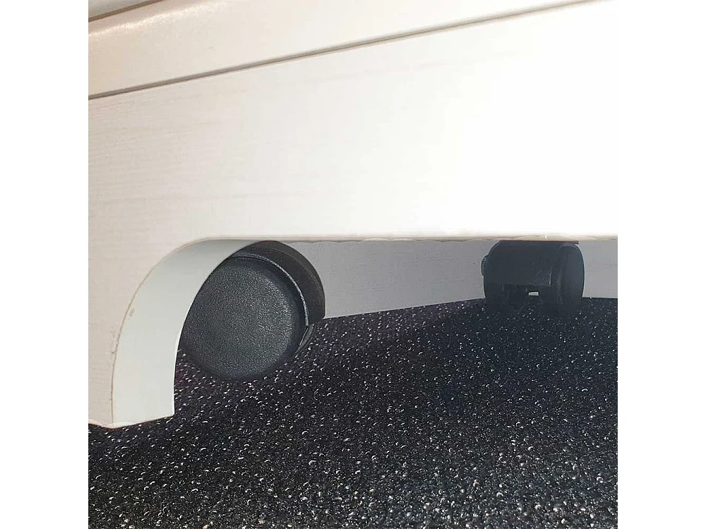 Büroschreibtisch Set mit Rollcontainer Landhausstil (zweiteilig)