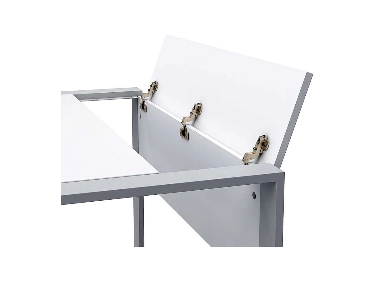 PC Schreibtisch mit Kabelschacht Wei�