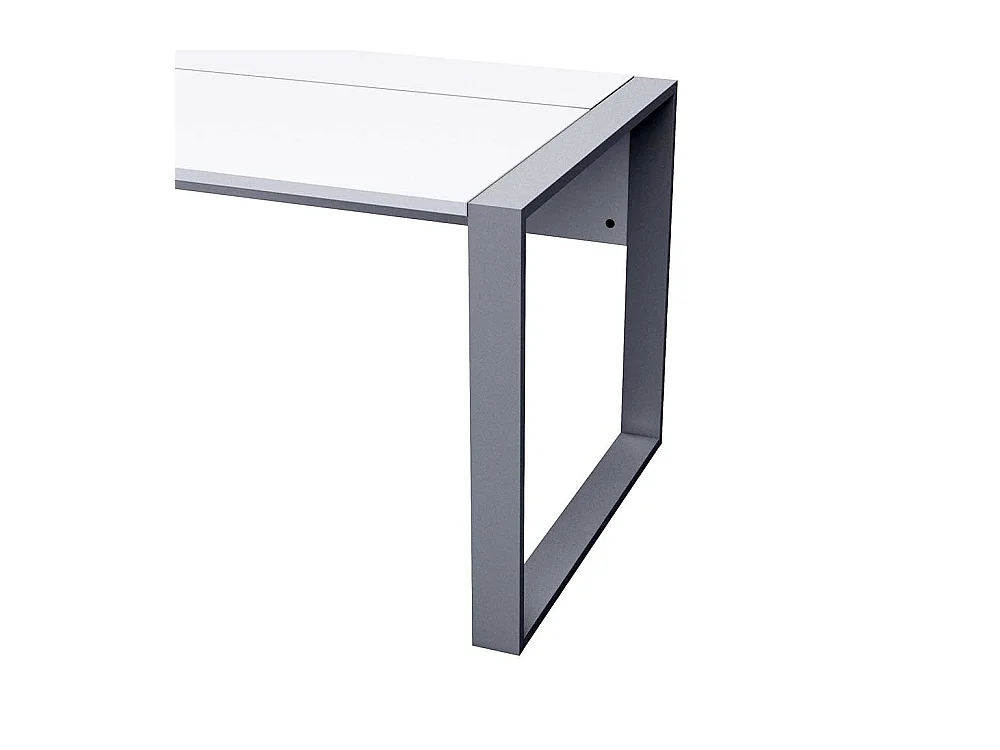 PC Schreibtisch mit Kabelschacht Wei�