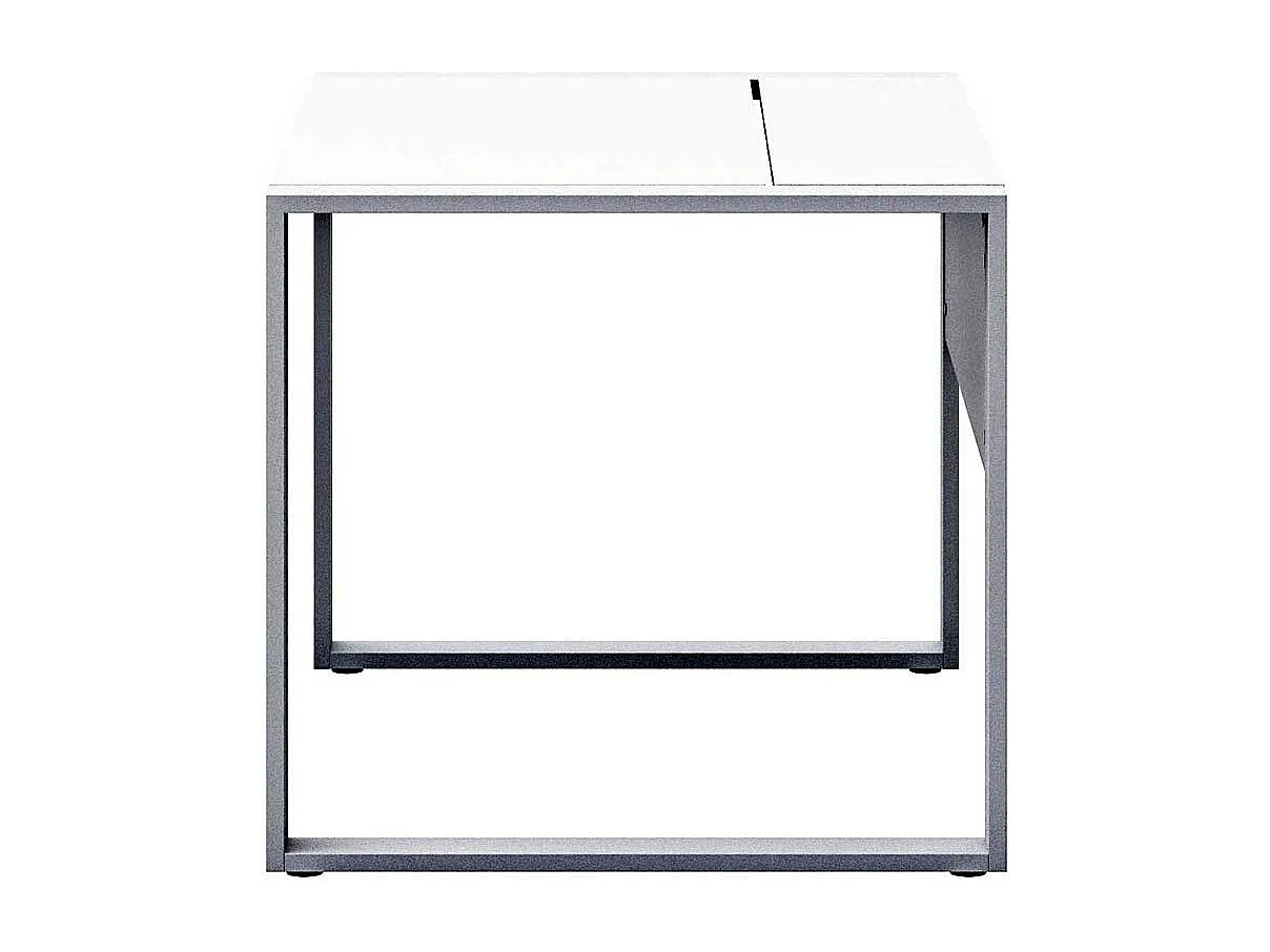 PC Schreibtisch mit Kabelschacht Wei�