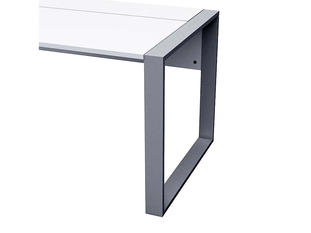 PC Schreibtisch mit Kabelschacht Wei�