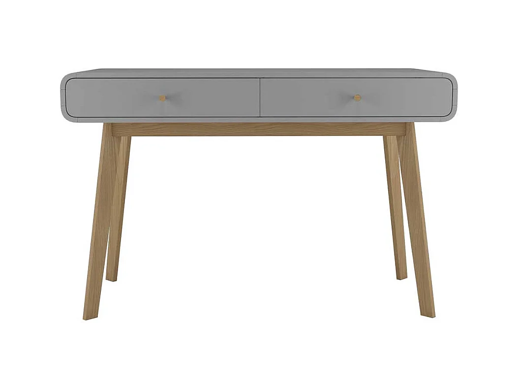 Home Office Schreibtisch in Grau Eichefarben