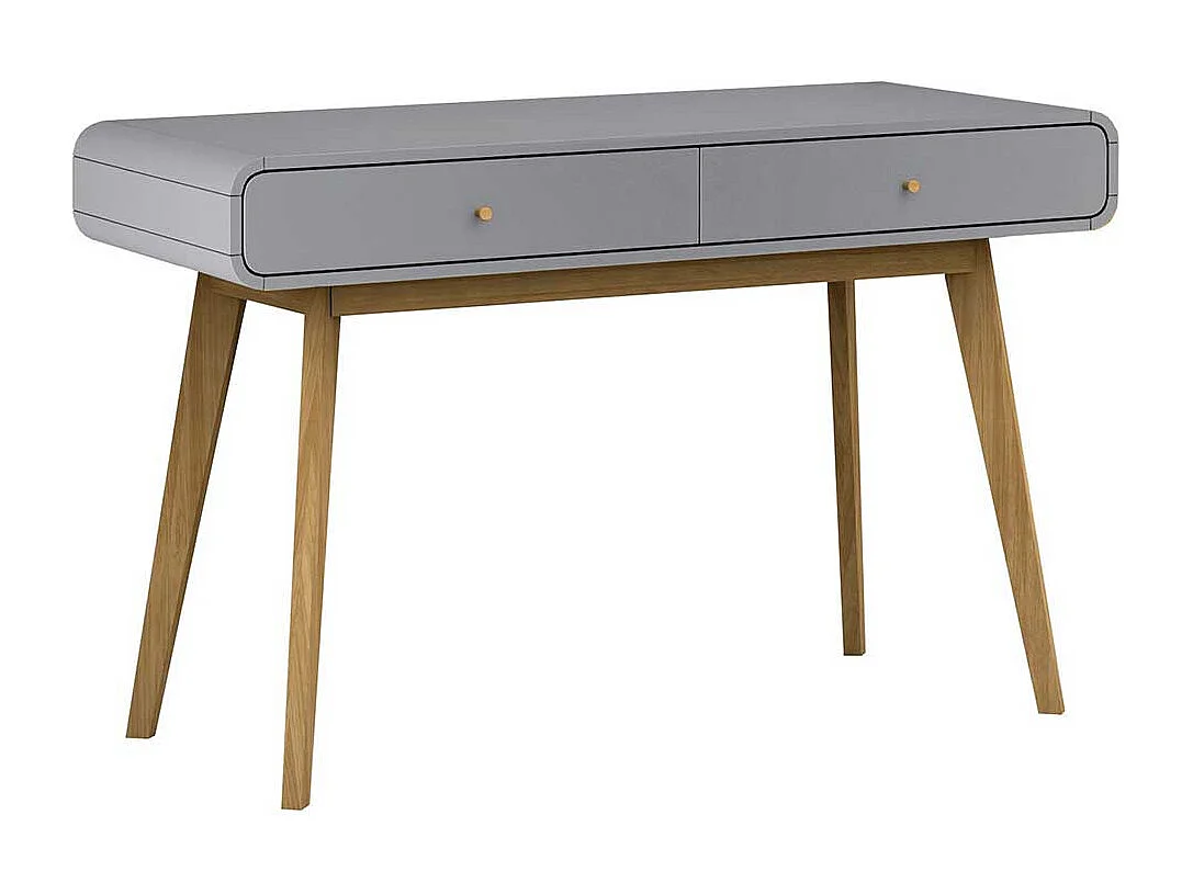 Home Office Schreibtisch in Grau Eichefarben