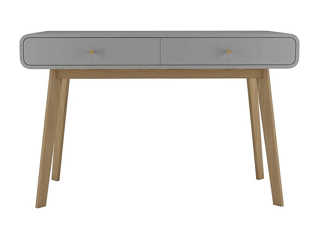 Home Office Schreibtisch in Grau Eichefarben