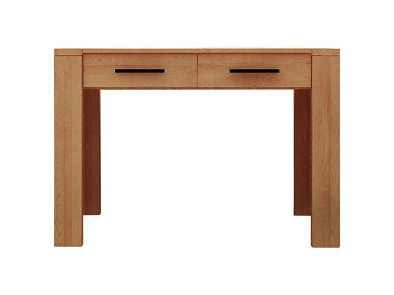 Bürotisch aus Kernbuche Massivholz 110 cm