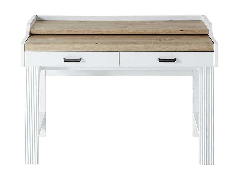 Jugendschreibtisch mit Ausziehplatte Bildschirmaufsatz