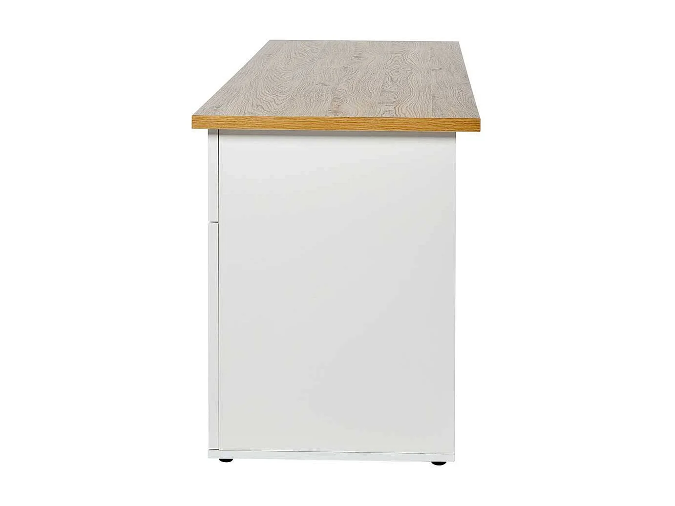 Schreibtisch Büroschreibtisch mit Tür in Weiß