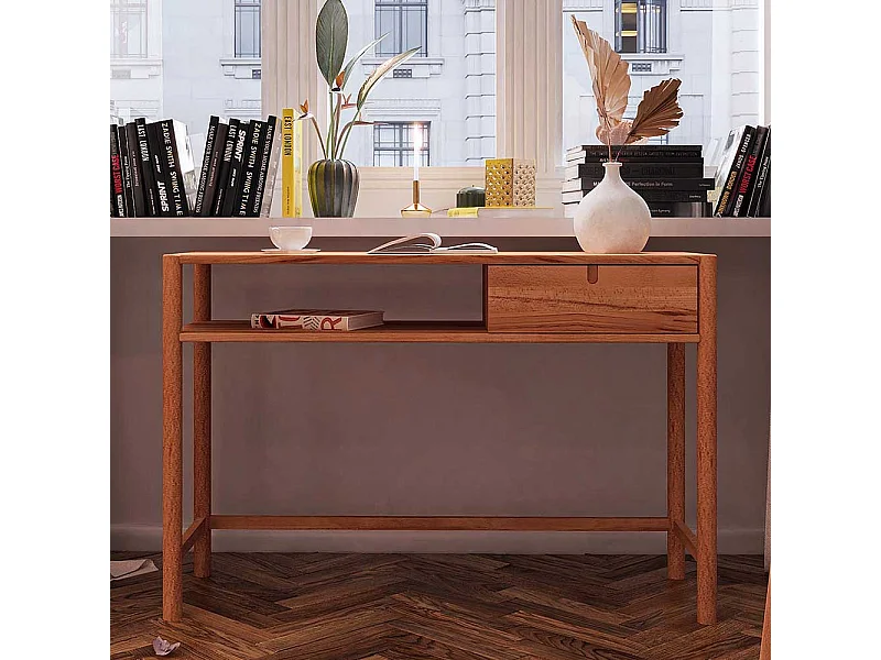 Wildbuche Konsoltisch mit einer Schublade 120x80x46 cm
