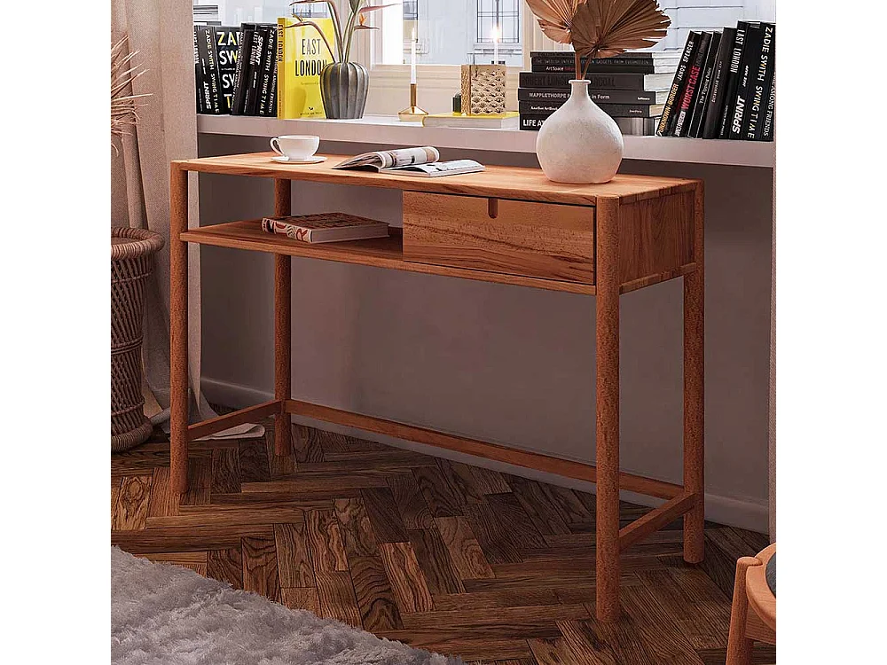 Wildbuche Konsoltisch mit einer Schublade 120x80x46 cm