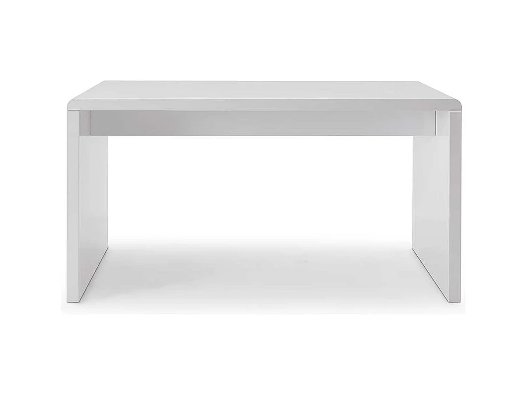 Wangen Schreibtisch in Hochglanz Weiss lackiert