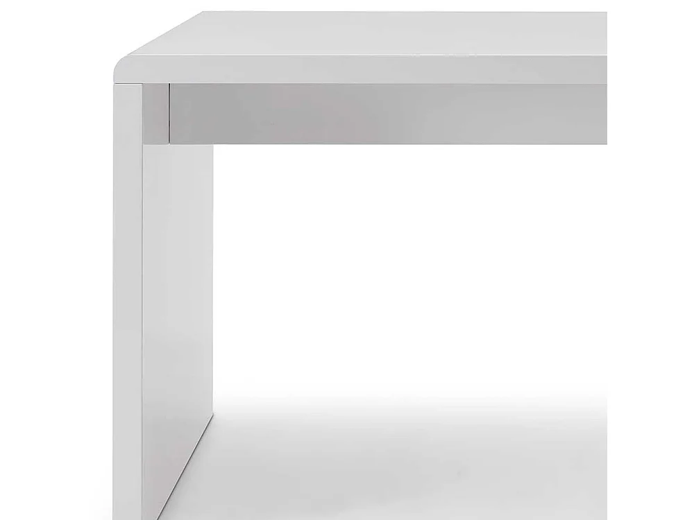 Wangen Schreibtisch in Hochglanz Weiss lackiert