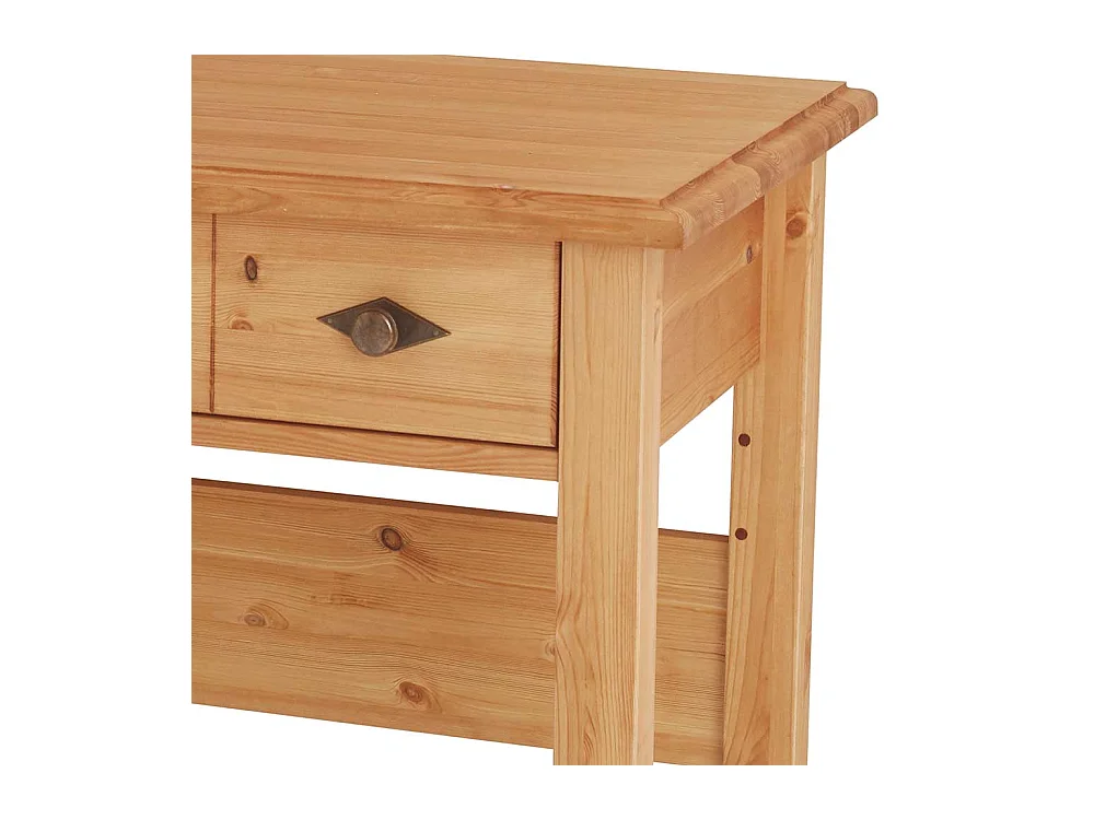 Frisiertisch Kiefer laugenfarben im Landhausstil zwei Schubladen