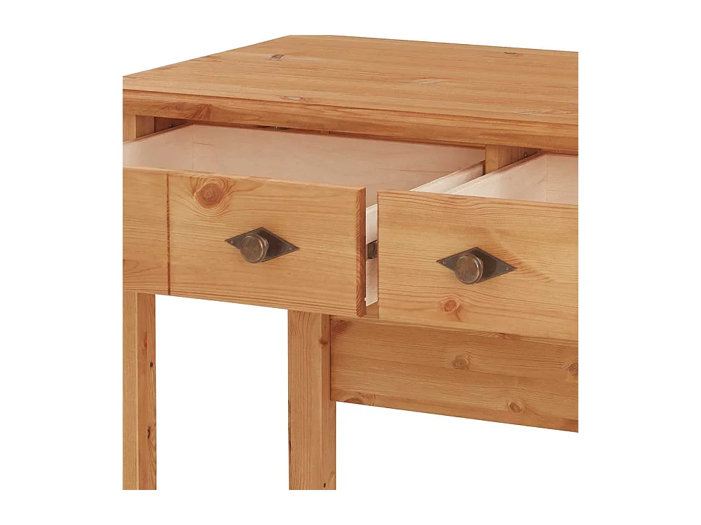 Frisiertisch Kiefer laugenfarben im Landhausstil zwei Schubladen