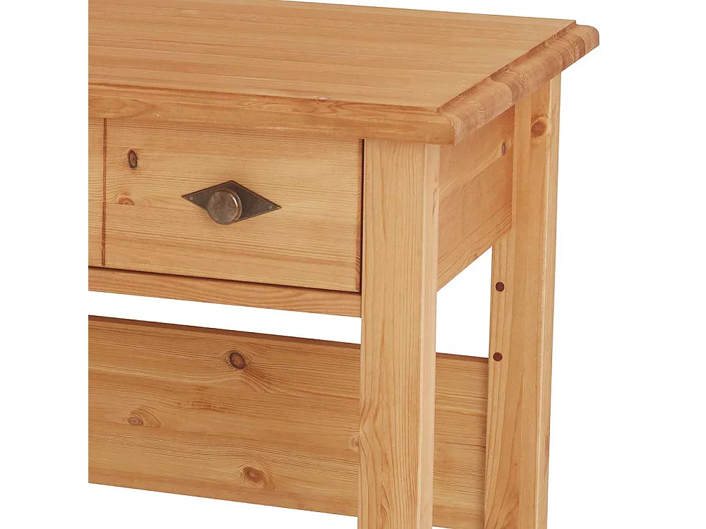 Frisiertisch Kiefer laugenfarben im Landhausstil zwei Schubladen