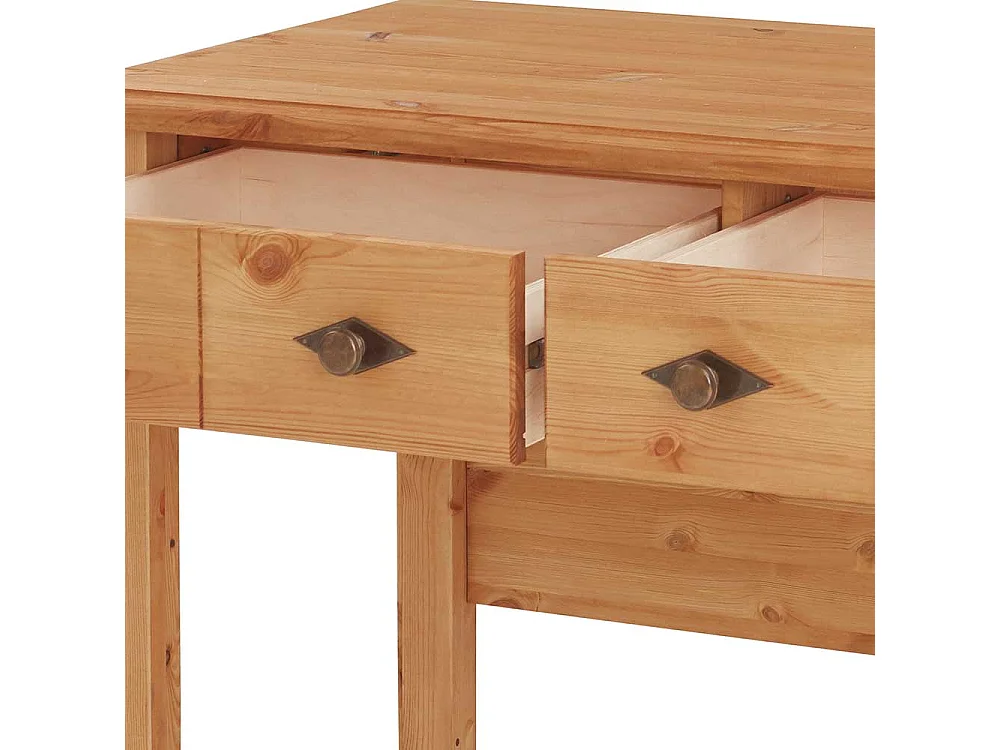 Frisiertisch Kiefer laugenfarben im Landhausstil zwei Schubladen