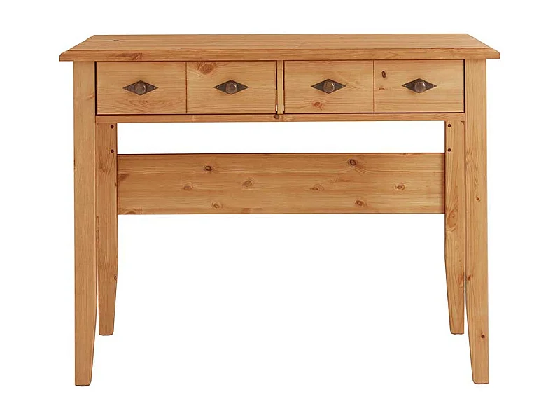Frisiertisch Kiefer laugenfarben im Landhausstil zwei Schubladen