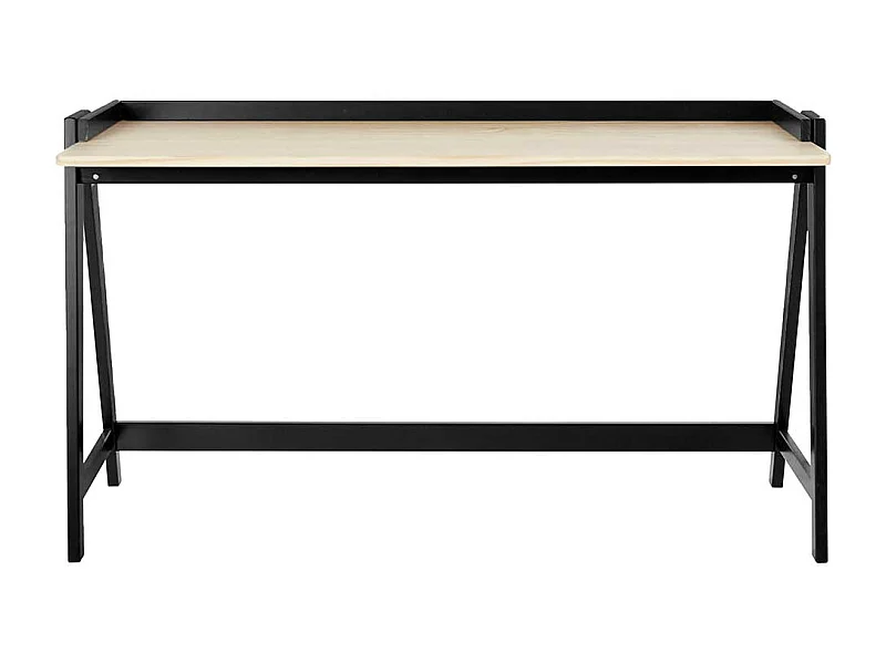 Schreibtisch Designschreibtisch in Schwarz und Kieferfarben