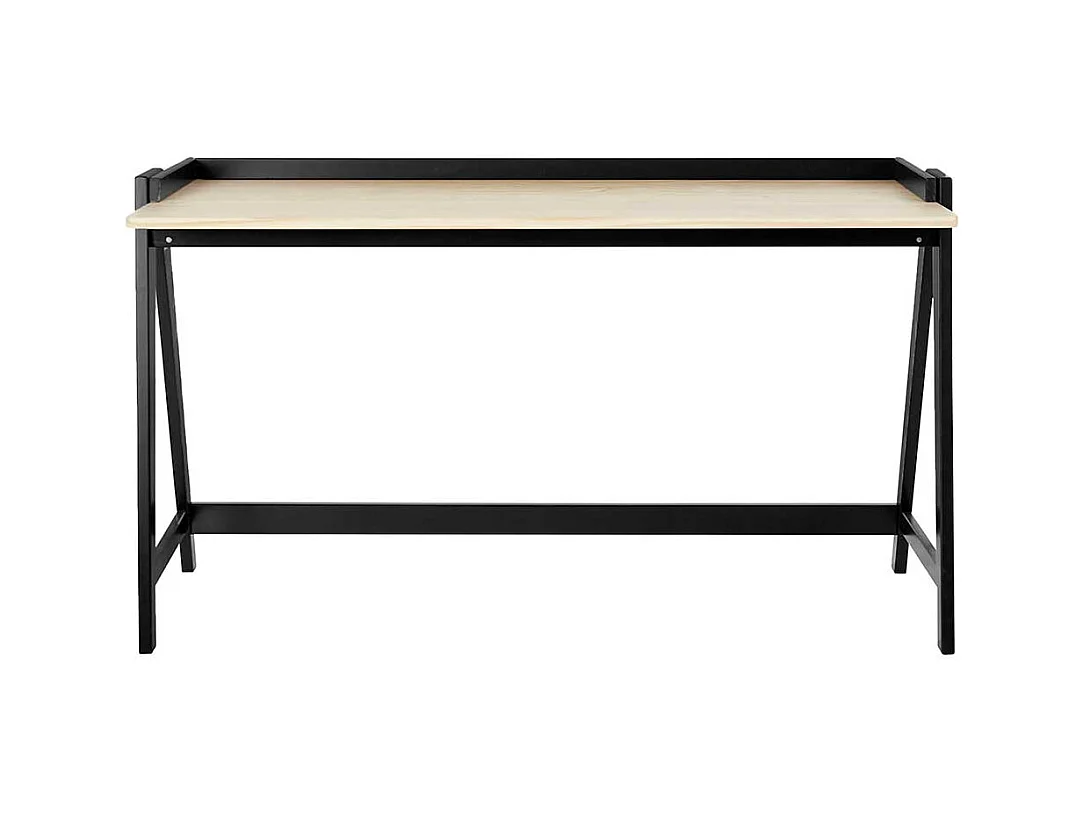 Schreibtisch Designschreibtisch in Schwarz und Kieferfarben