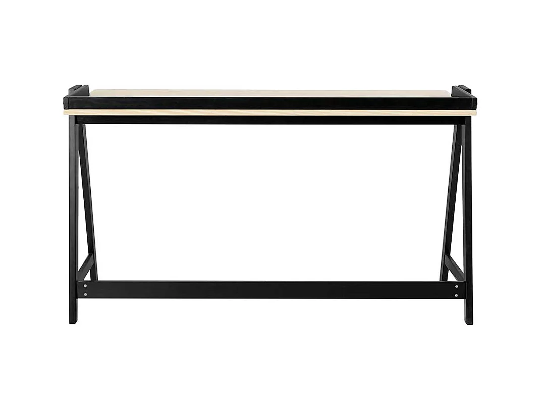 Schreibtisch Designschreibtisch in Schwarz und Kieferfarben