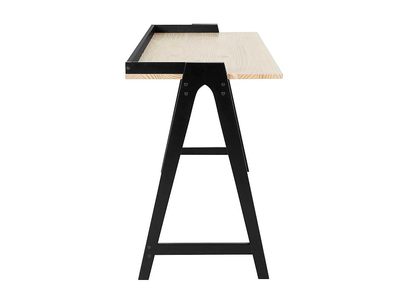 Schreibtisch Designschreibtisch in Schwarz und Kieferfarben