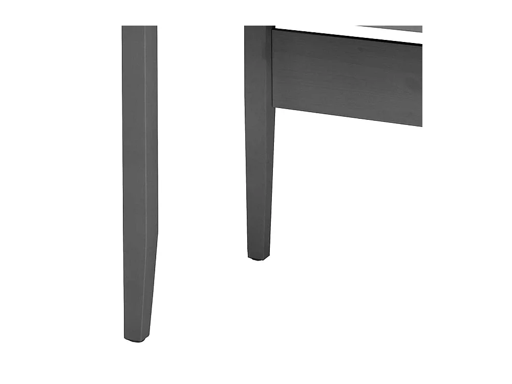 Schreibtisch Kiefer grau im Landhausstil zwei Schubladen