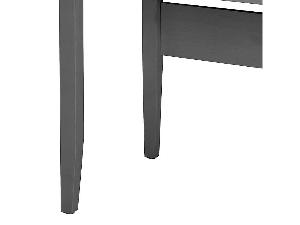 Schreibtisch Kiefer grau im Landhausstil zwei Schubladen