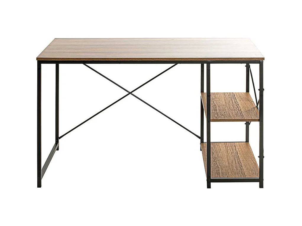 Schreibtisch mit Seitenregal 120 x 60 cm