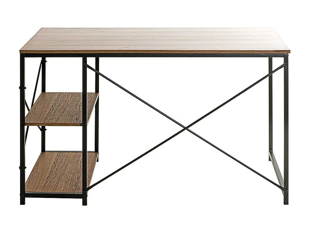 Schreibtisch mit Seitenregal 120 x 60 cm