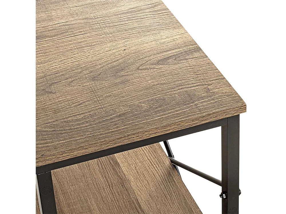 Schreibtisch mit Seitenregal 120 x 60 cm