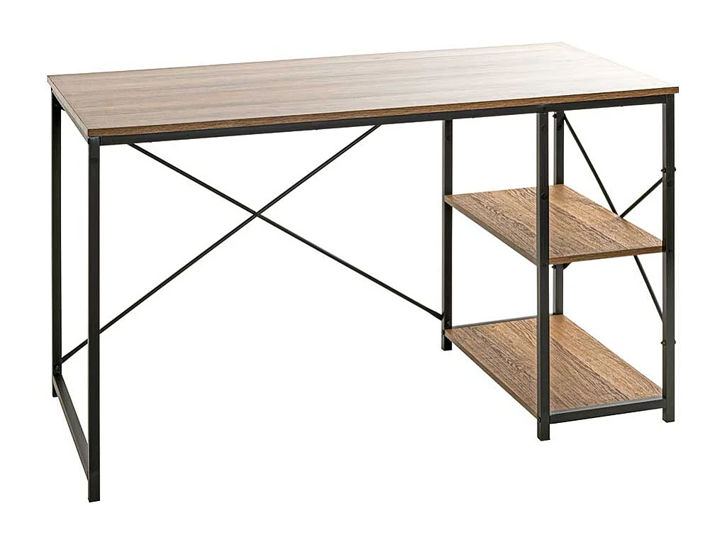 Schreibtisch mit Seitenregal 120 x 60 cm