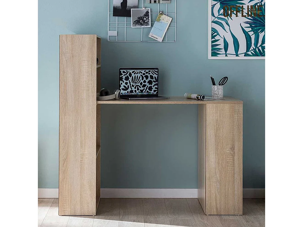 Büroschreibtisch in Eiche Sonoma 120 cm breit