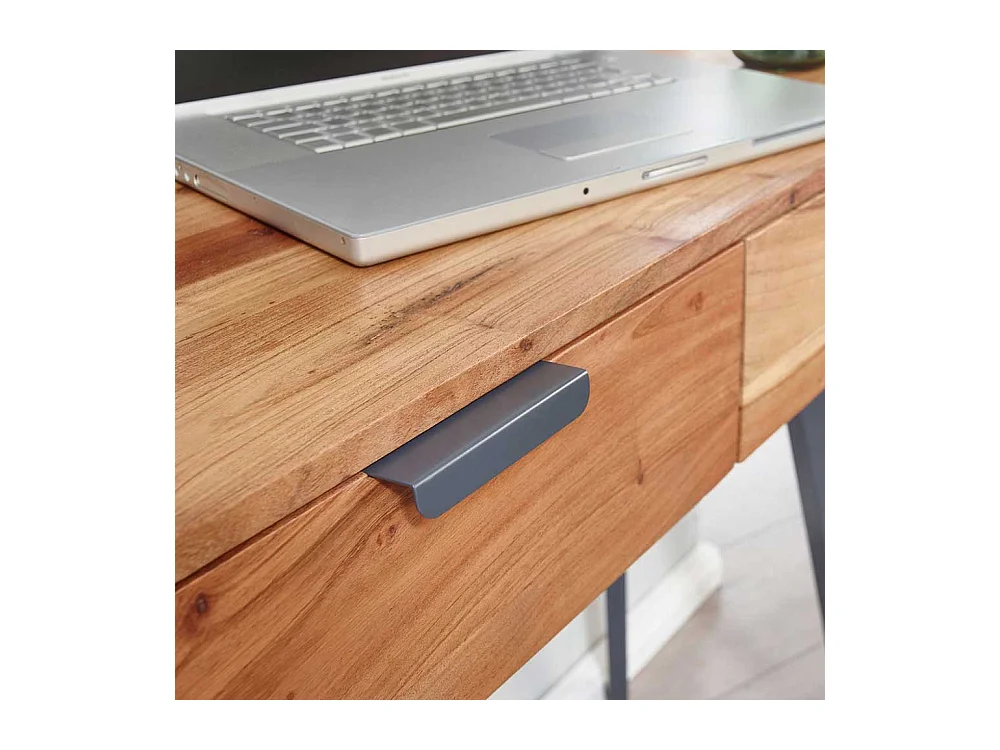 Konsolentisch mit Schubladen aus Akazie Massivholz Metall