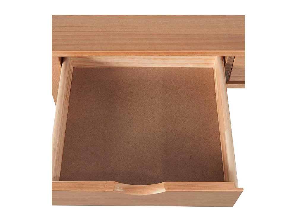 Laptop Schreibtisch aus Kiefer Massivholz gebeizt und geölt 80 cm hoch