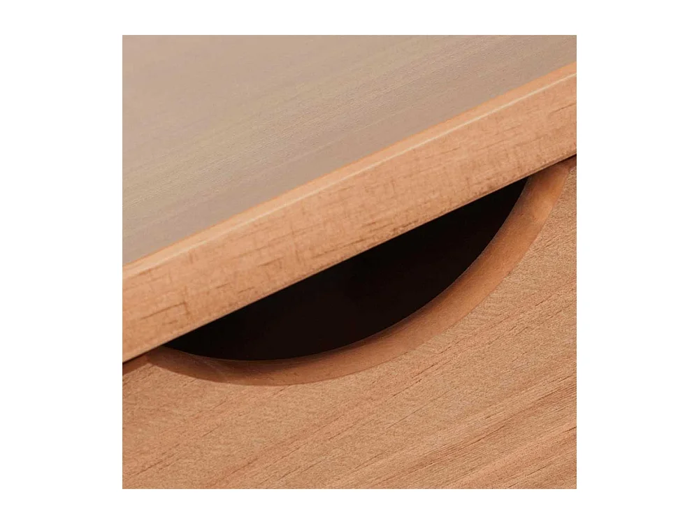 Laptop Schreibtisch aus Kiefer Massivholz gebeizt und geölt 80 cm hoch