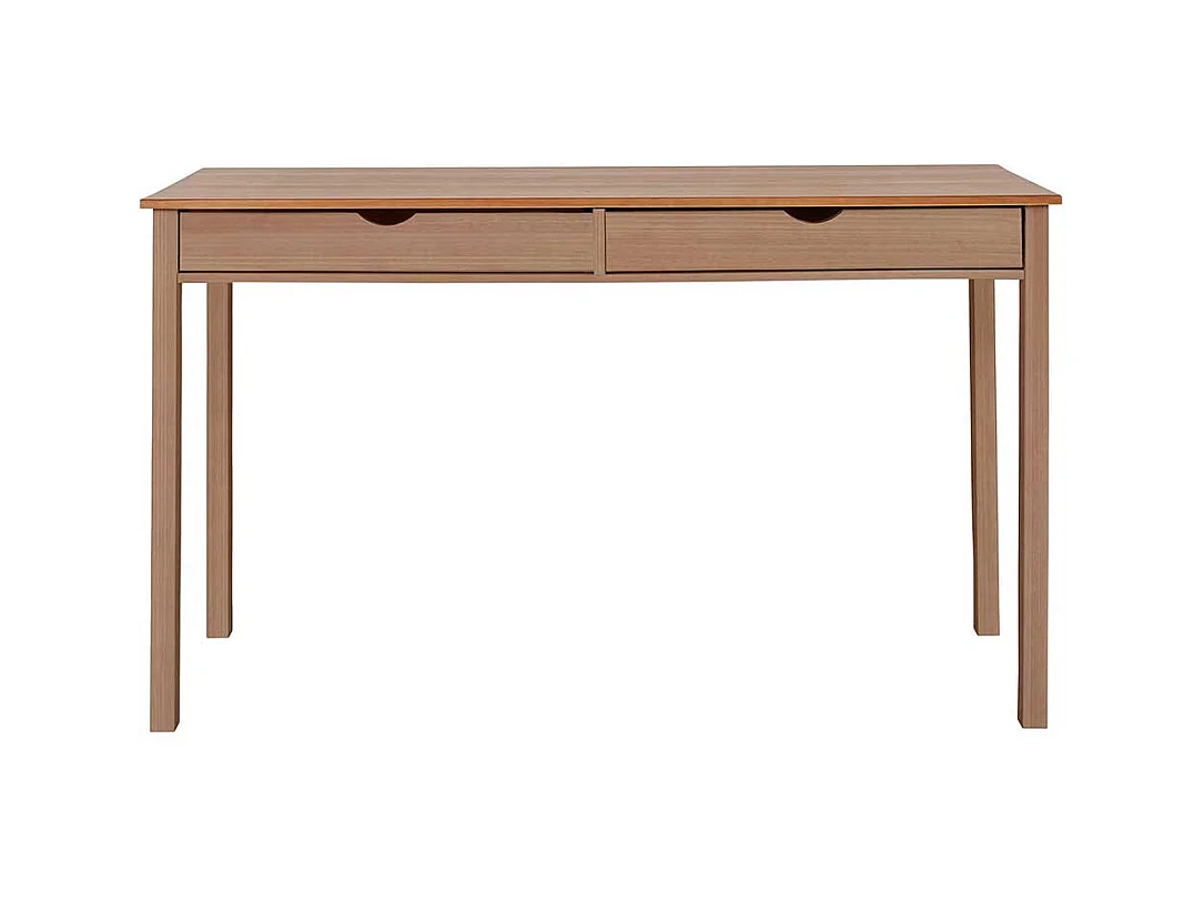 Laptop Schreibtisch aus Kiefer Massivholz gebeizt und geölt 80 cm hoch