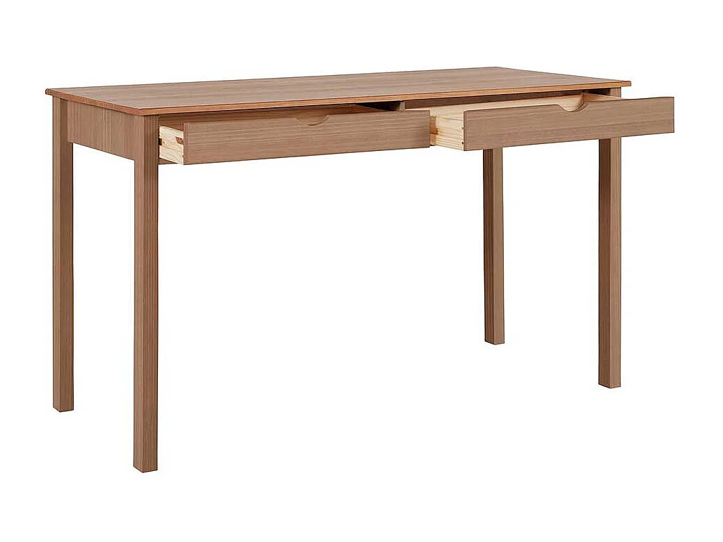 Laptop Schreibtisch aus Kiefer Massivholz gebeizt und geölt 80 cm hoch