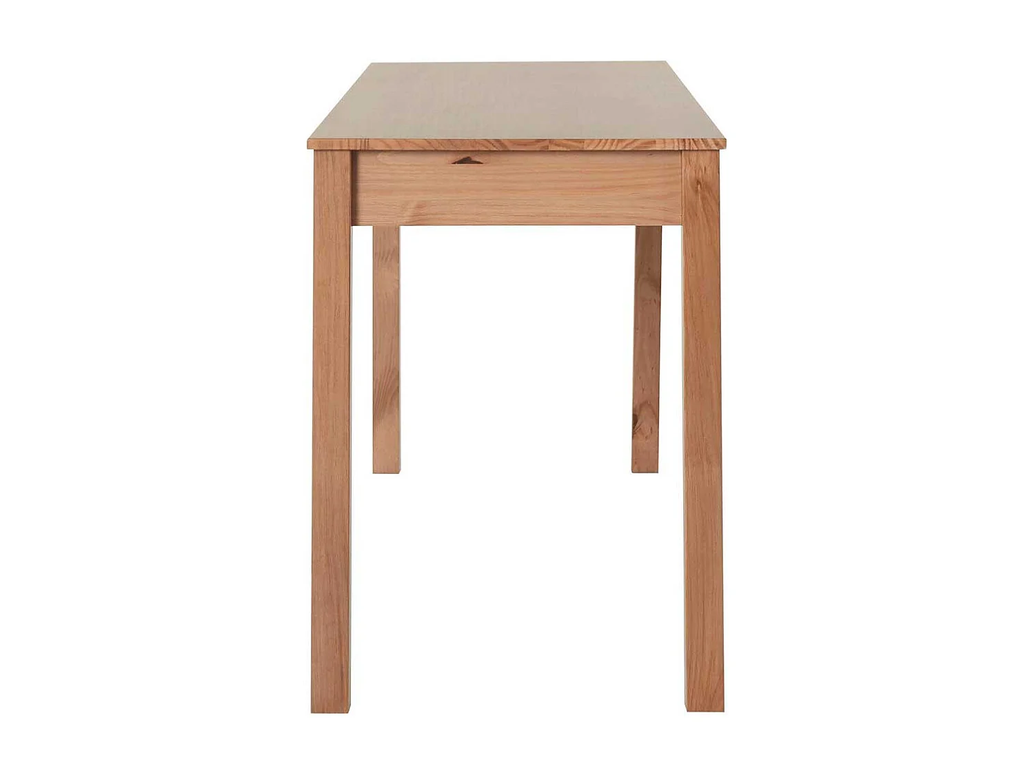 Laptop Schreibtisch aus Kiefer Massivholz gebeizt und geölt 80 cm hoch