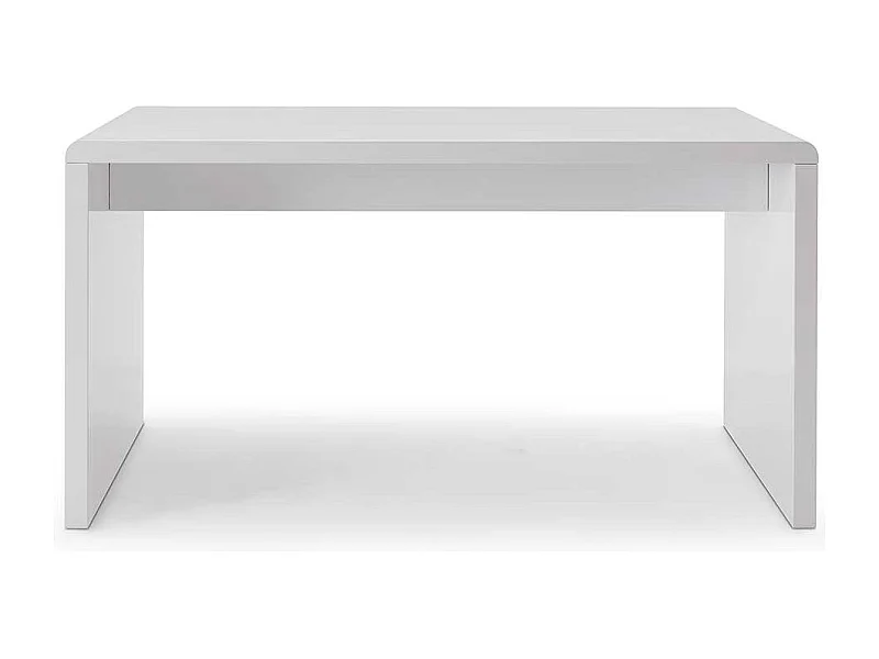 Wangen Schreibtisch in Hochglanz Weiss lackiert